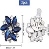 2Pcs Detachable Glass Rhinestone Shoe Decoration DIY-FG0003-29-2