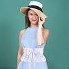 Polyester Bowknot Wide Elastic Corset Belts AJEW-WH0248-31A-6