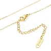 Ion Plating(IP) 304 Stainless Steel Cable Chain Religion Cross Pendant Necklaces for Women NJEW-K276-05A-G-2