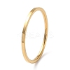 Ion Plating(IP) 304 Stainless Steel Simple Plain Band Finger Ring for Women Men RJEW-F152-05G-1