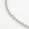 Tarnish Resistant Men's 304 Stainless Steel Cable Chain Necklaces STAS-O037-12P-1
