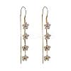Alloy Rhinestone Dangle Earrings FS-WG75843-01-5