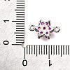 Brass Micro Pave Orchid Cubic Zirconia Links KK-D356-02A-P-3