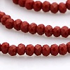 Imitation Jade Glass Faceted Rondelle Beads Strands GLAA-A024A-06-1