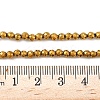 Electroplate Synthetic Magnetic Hematite Beads Strands G-A263-B01-02A-4