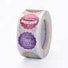 Flat Round Paper Thank You Stickers DIY-C042-15-3
