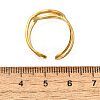 304 Stainless Steel Hollow Oval Open Cuff Rings RJEW-M072-03G-3