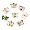 32Pcs 8 Colors Alloy Rhinestone Pendants FIND-CJ0005-13-8