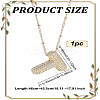 1Pc Brass Micro Pave Cubic Zirconia Letter Pendant Necklaces NJEW-LP0001-43T-G-2