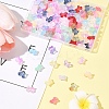120Pcs 15 Colors Transparent Spray Paint Glass Beads GLAA-FS0002-12B-8