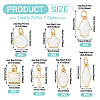 21Pcs 7 Styles Brass Enamel Charms KK-TA0003-19A-4