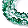 Baking Paint Crackle Glass Bead Strands CCG-S001-6mm-19-3