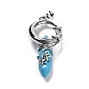 Synthetic Turquoise Pointed Pendants G-I0322-03P-02-2