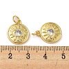 Rack Plating Brass Micro Pave Cubic Zirconia Pendants KK-A200-19G-3