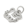 Non-Tarnish 304 Stainless Steel Pendants STAS-L279-001P-03-2