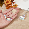 2Pcs Glass Charms Ceiling Fan Pull Chain Extenders HJEW-LP00053-1