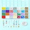 DIY Alloy & Polymer Clay & Glass Earring/Bracelets Jewelry Making Kits DIY-FS0007-29-9
