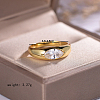 Sterling Silver CZ Eye-Shaped Ring for Women Wedding Party Gift KW2493-2-3