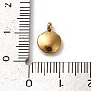 304 Stainless Steel Black Enamel Charms STAS-R009-02G-04-3
