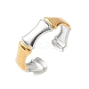 Bamboo Joint 304 Stainless Steel Cuff Rings LS-RJEW-S626-06GP-A-2