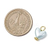 Imitation Shell & Pearl Acrylic Pendants PALLOY-JF04518-02-3
