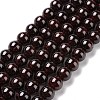 Natural Garnet Round Beads Strands LS-G-A025-02-1