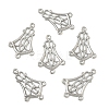 Tarnish Resistant 304 Stainless Steel Hollow Flower Chandelier Component Links STAS-R083-25-4