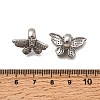 Brass Micro Pave Clear Cubic Zirconia European Beads KK-Z126-23P-3