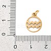 Ion Plating(IP) 304 Stainless Steel Charms STAS-R135-05G-11-3