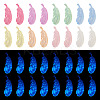32PCS 8Colors Transparent Luminous Acrylic Pendants TACR-TA0001-22-9