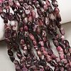 Natural Plum Blossom Tourmaline Beads Strands G-K395-B11-01-1