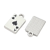 Playing Cards Alloy Enamel Pendants FIND-D044-27P-01-2