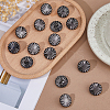 20Pcs 1-Hole Zinc Alloy Shank Buttons FIND-FH0012-17B-4