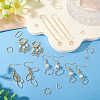 24Pcs 2 Colors Brass Linking Rings KK-TA0003-09-RS-6