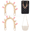 2Pcs Aluminum Curb Chain Bag Straps AJEW-PH0018-07A-1