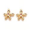 Brass Micro Pave Cubic Zirconia Pendants KK-N262-113A-G-1
