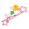 Acrylic & Glass & Alloy Pendant Mobile Straps KEYC-FZ00009-6