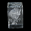 3D Laser Engraving Animal Glass Figurine DJEW-R013-01E-3