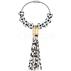 Imitation Leather Tassel Pendant Decorations AJEW-WH20011-20B-1