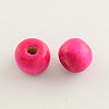 Dyed Natural Wood Beads WOOD-Q006-8mm-11-LF-1