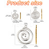 12Pcs 6 Styles 304 Stainless Steel Charms STAS-FS0001-97-4