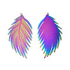 Ion Plating(IP) 304 Stainless Steel Filigree Big Pendants LS-X-STAS-S118-087-2