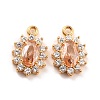 Real 18K Gold Plated Brass Micro Pave Cubic Zirconia Charms ZIRC-Z023-04-NR-3