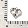 304 Stainless Steel Cabochon Settings for Enamel STAS-U031-13P-3