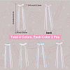 8Pcs 4 Colors Lace Bowknot Polyester Alligator Hair Clips PHAR-CY0001-01-2