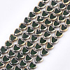 Electroplate Glass Beads Strands EGLA-S188-09B-1
