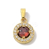 Ion Plating(IP) 304 Stainless Steel Micro Pave Cubic Zirconia Pendants STAS-Z107-05G-01-1