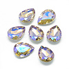 Pointed Back Glass Rhinestone Cabochons RGLA-T017-10x14mm-09-1