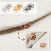 30Pcs 3 Colors Hollow Alloy Snap Buttons BUTT-NB0001-76-4