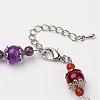 Natural & Synthetic Gemstone Beaded Bracelets BJEW-P065-11-3